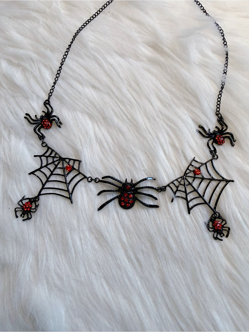 Spider Web Necklace Halloween gothic gift